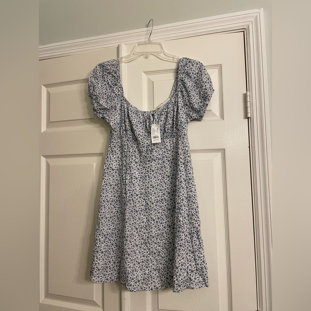 PACSUN L.A Heart white and blue dress